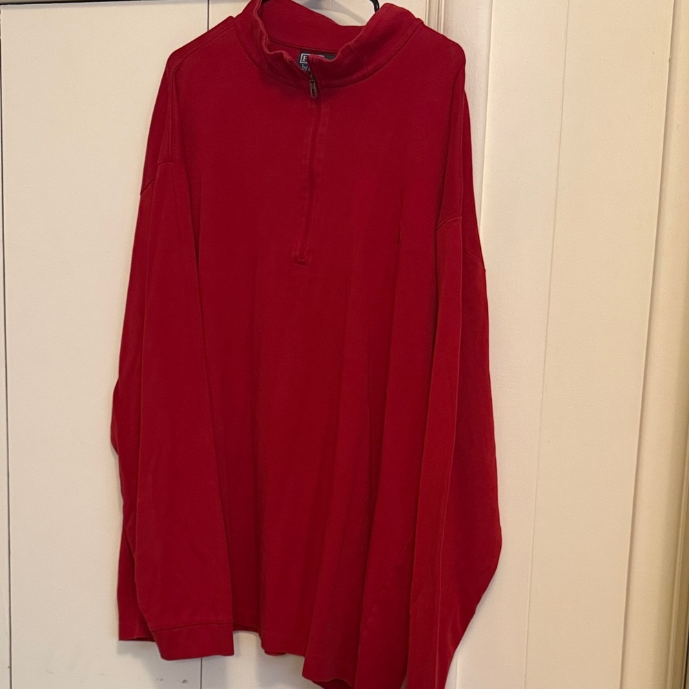 Polo Ralph Lauren Red Quarter Zip Pullover 3XLT